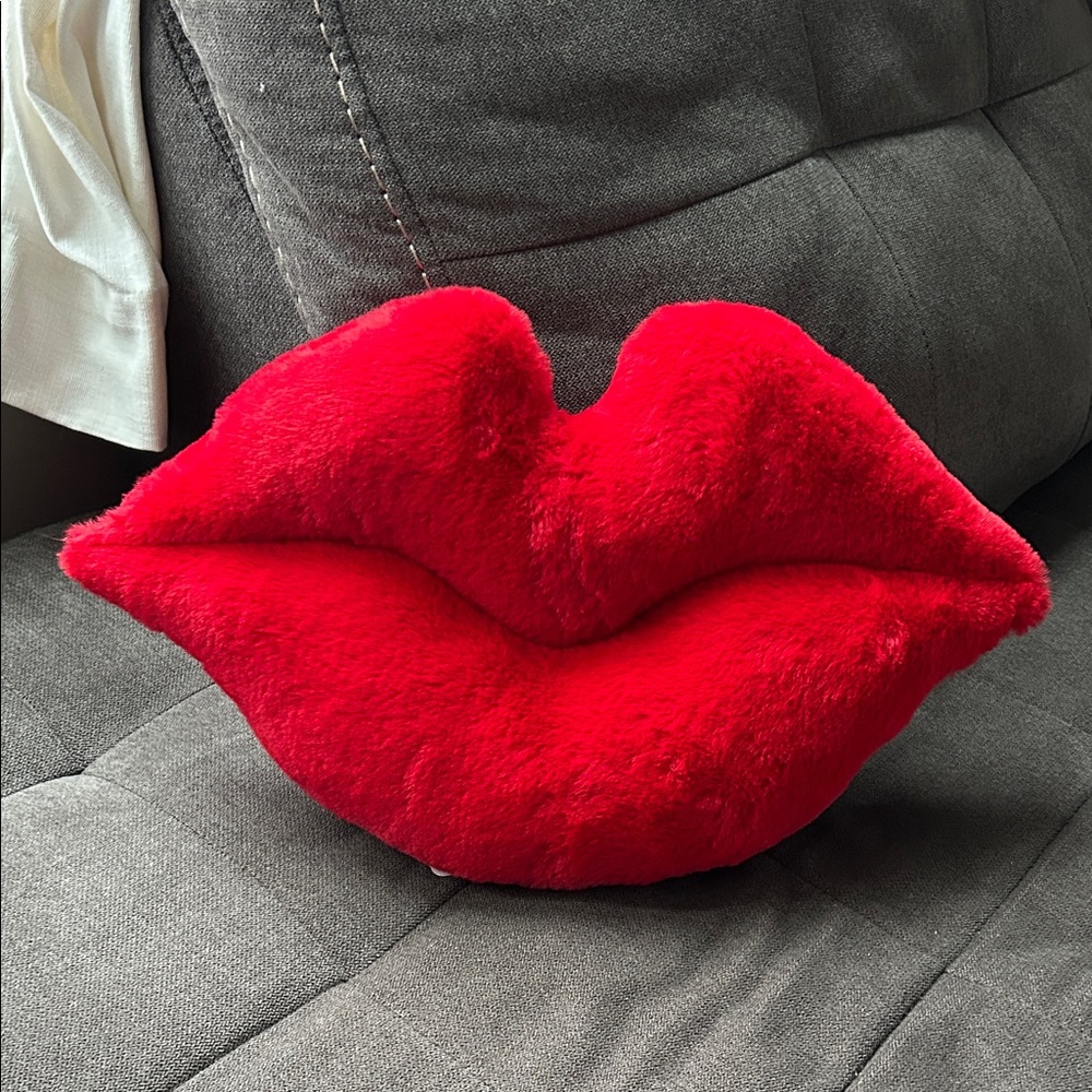 NWOT Plush Lip Shaped Pillow from Room Essentials | Lip Pillow | Accent Pillows